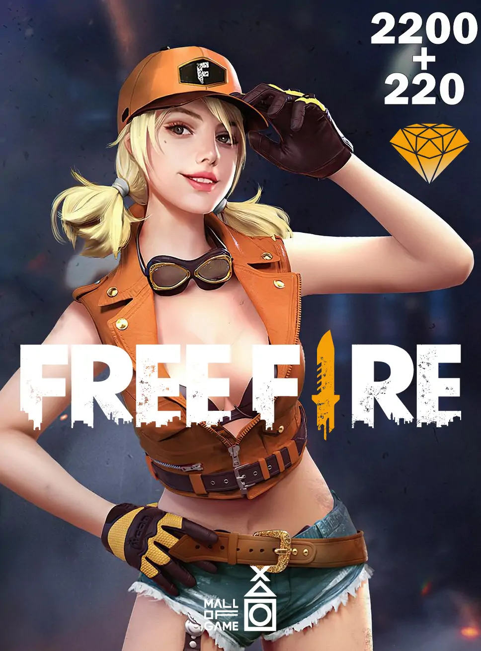 Free Fire 2200 + 220 Diamonds